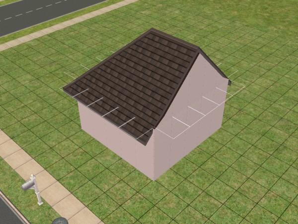 Although there are two buttons for adding a gabled roof, the only difference is the axis on which the