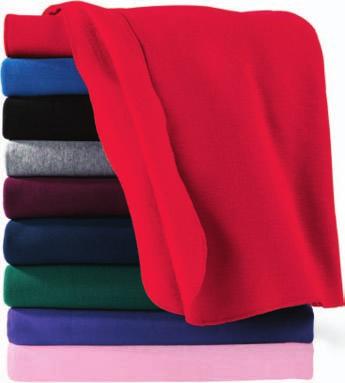 6780: 10 W x 72 L Call for price ATHLETIC FLEECE BLANKET 9