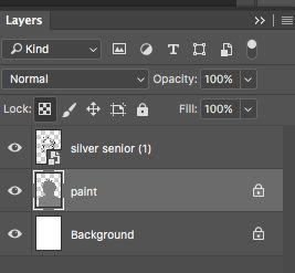 7 figure. Edit>Fill>50% Gray. 16. Lock the transparency of the fill area and label paint.