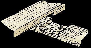 Cross Halving This type of wood joint is used
