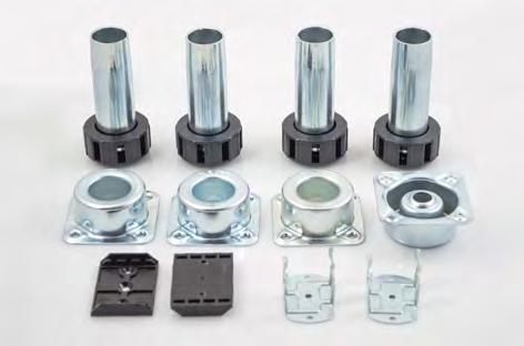 Almond 810-37-55 4 pieces 400-050B Plastic Leveler, 2 piece, 3 3/4-6 1/4 418-10-P2 4 pieces Plastic Socket, V