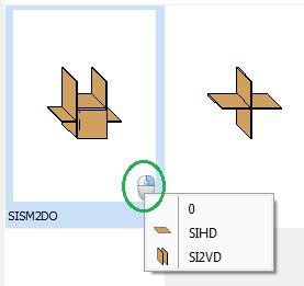 Insert SISM to cabinet S2P800A The colour of the insert SISM can be changed via the properties dialogue (right click on the insert). NB!