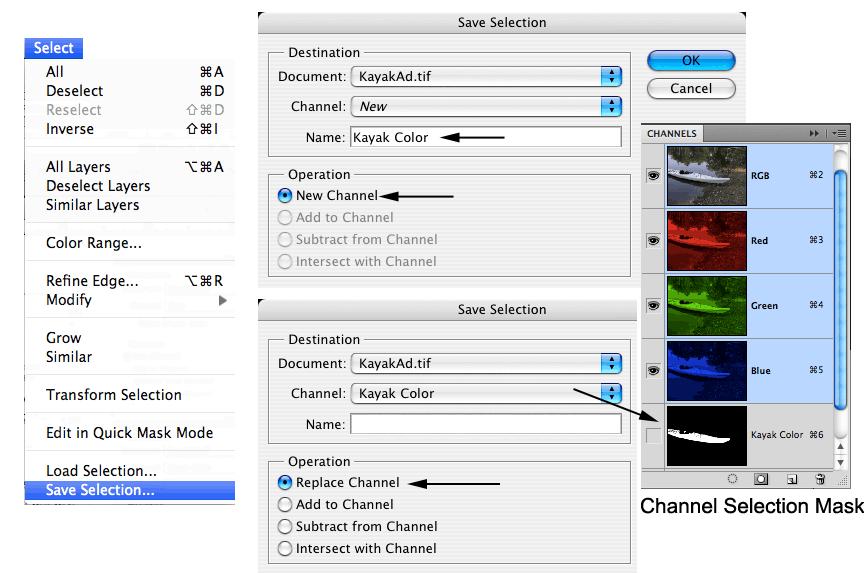 Creating Selection Channels Saving