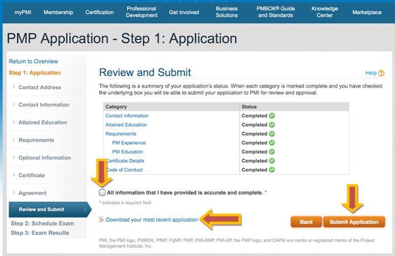 Step 21: Download the PDF version of your application and save it onto your computer or dropbox or google drive.