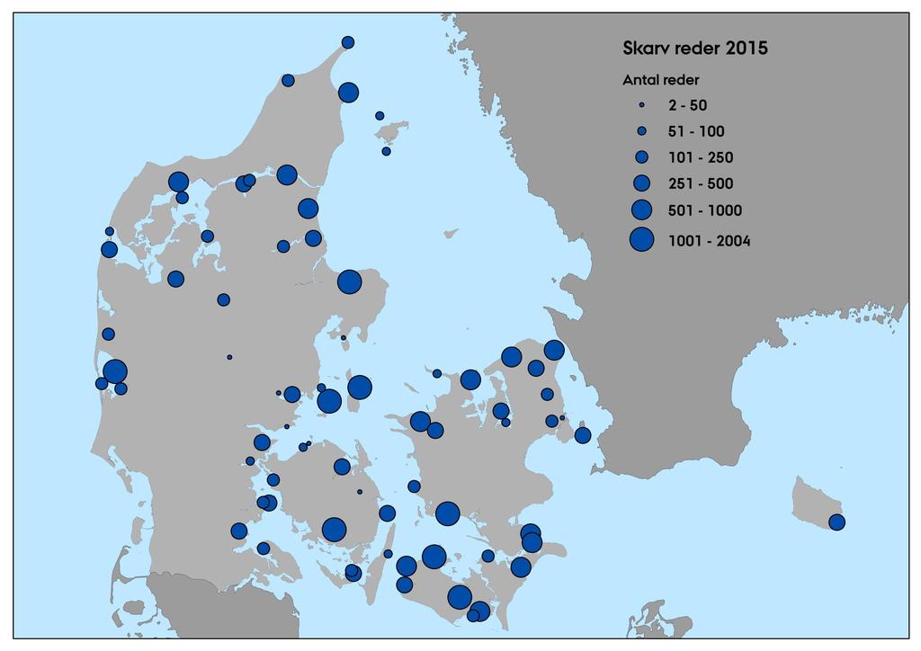 Colonies exposed to management in 2015 AARHUS UNIVERSITET NATIONALT CENTER FOR MILJØ OG ENERGI Møde i Skarvforvaltningsgruppen, Kalø Example from 2015 12.