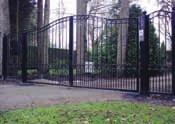 our wrought iron gates and steel barrier