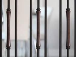 Wood Baluster Collars Stain-to-Suit Round & Square Collars Add the warmth and natural beauty of wood collars as a decorative element to railings.