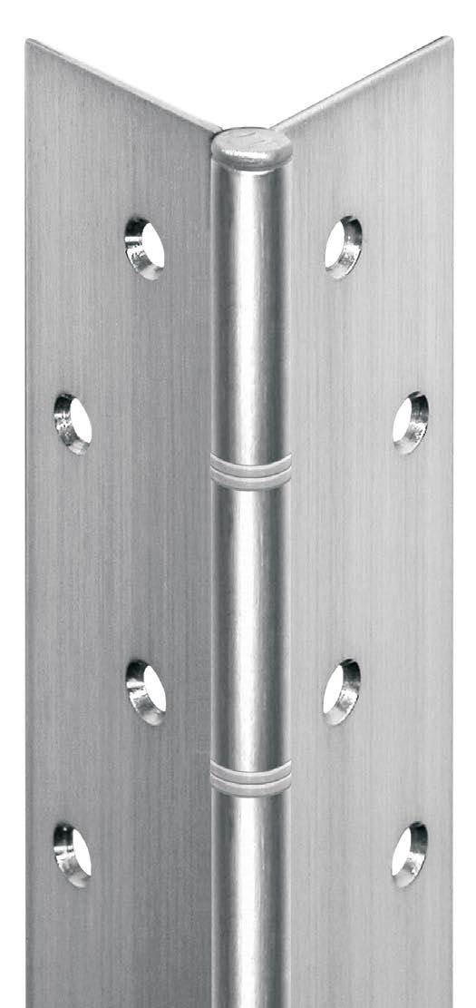 Advantages: PIN & BARREL continuous hinges SELECT has focused on