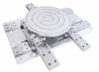 PARALLEL KINEMATICS SMARPOD WAFER-200 Parallel-Kinematics for Precise Applications resolution < 1 nm N normal load 20 N (2000 g) non magnetic available vacuum down to 10-6 mbar size > 420 x 430 x 93