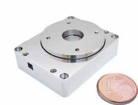 ROTARY POSITIONERS resolution rotation non magnetic N normal load vacuum size SR-2812 High-Precision Rotary Positioners < 1 µ available 3 N (300 g) 10-6 mbar 24.7 x 20 x 8.