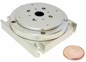 ROTARY POSITIONERS SR-5018 High-Precision Rotary Positioners N resolution rotation normal load vacuum size < 1 μ 20 N (2 kg) down to 10-6 mbar 50 x 50 x 16.