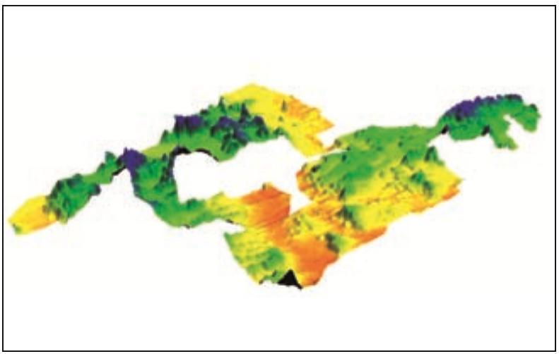 Example: Mapping Peat Thickness (Ireland) 3D LIDAR surface elevation map over peat After arrival