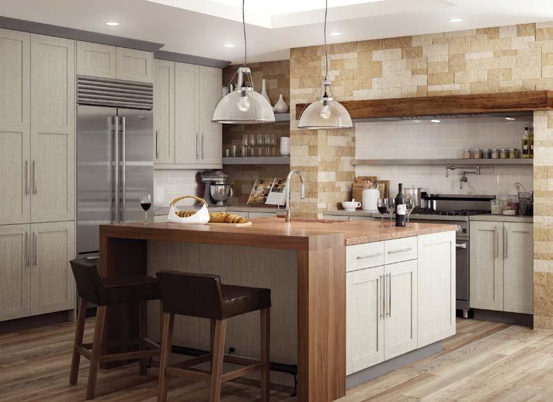 TRANSITIONAL A tasteful blend of old and new, combining traditional details and finishes with the simplicity