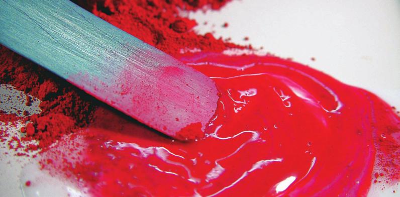 Fibers saturated with GAC 400, or GAC GAC 500 - Extends Fluid Acrylics (3950) for a increased leveling, increased mar resistance and useful for extending Fluid Acrylic Colors with