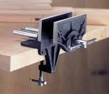 Body and Sliding jaw have provision for attaching wooden liners to protect the vise, the work piece and working tools.