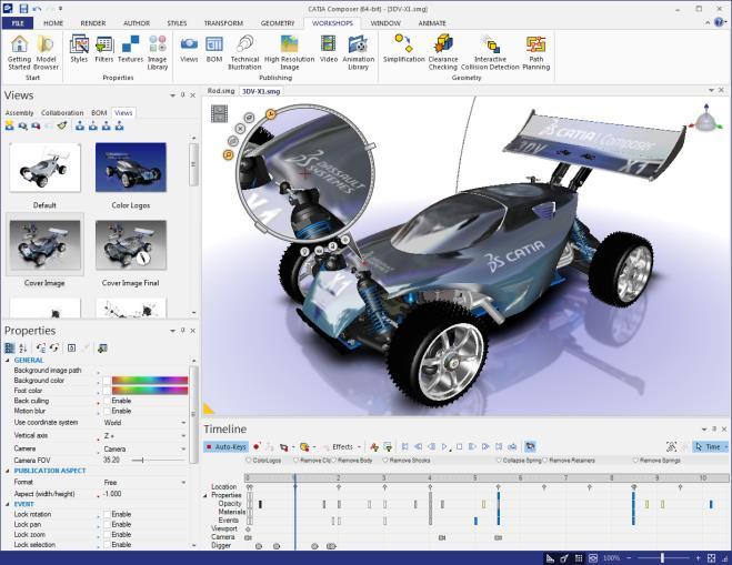 1. CATIA Cmpser: VALUE AT A GLANCE Tday s prduct develpers are cutting csts, saving time, and grwing their cmpetitive advantage with CATIA Cmpser, the next generatin f 3D cntent authring sftware.