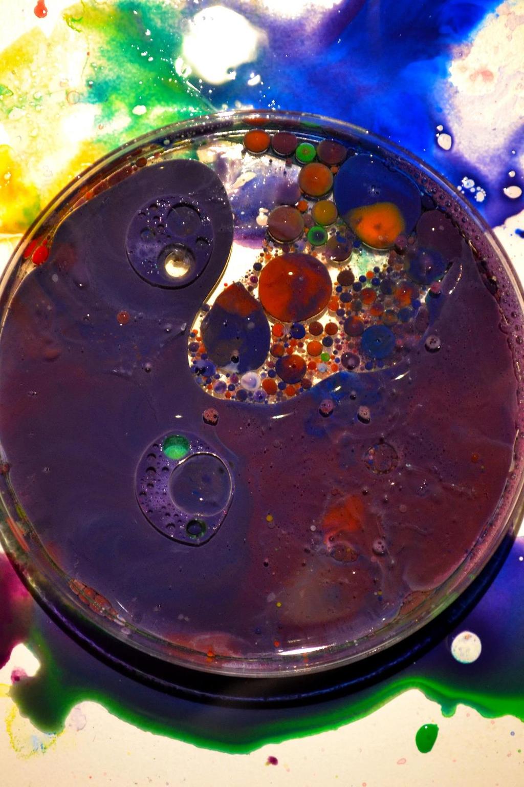 Oil A new found form of art that has provided some beautiful colour spectacles