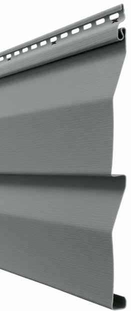 044" panel thickness A 5/8" panel projection provides rigidity and casts deep, appealing shadow lines Matching and contrasting soffit and accessories Limited Lifetime Transferable Warranty with