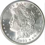 Blast white with moderate frost on the devices and a clean cheek. Very flashy mirrored surfaces and a great look. This is a coin that is seldom available in 65 DMPL from either service.
