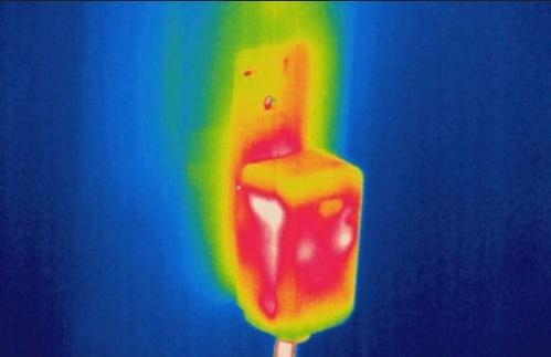 wavelengths emitted infrared heat radiation, the surface temperature of an