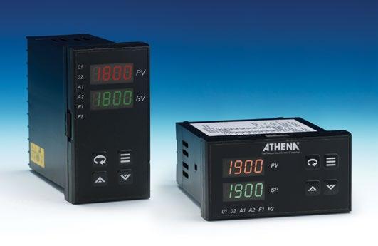 C-Series 18C and 19C Universal Temperature/Process Controllers The Athena 18C and 19C are available as 1/8 DIN (18C) vertical or 1/8 DIN (19C) horizontal models.