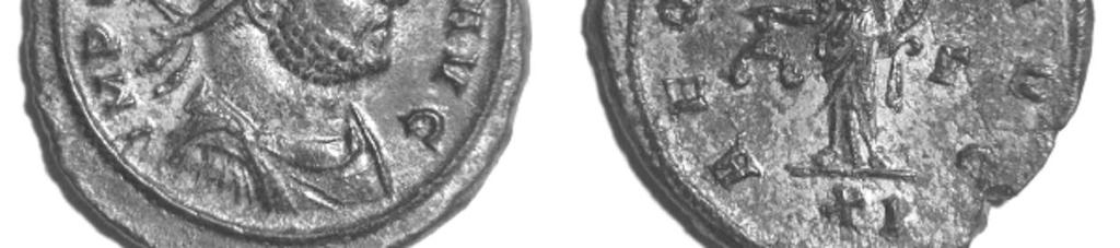 Diameter: 23-23.8mm. Die-axis: 6h. Fig. 1. (x 2) On the face of it, the coin appears to be RIC V(1), 25, a radiate of the mint of Rome.