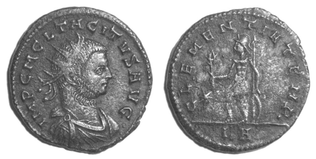 It is against this background that the coins of Tacitus (275-6) with XI or IA (XI in Greek) in the exergue should be viewed. Only two types were issued, both from eastern mints.