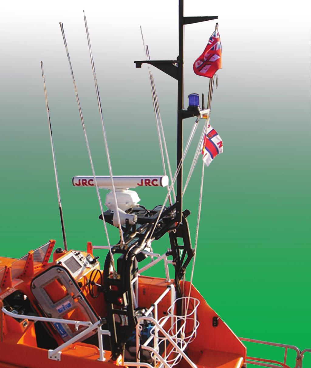 25 Antennae / Aerials The type of MF/HF antenna fitted to Lifeboats is a foam-filled glass fibre rod with a copper wire running up the centre. These are known as whip antennae.