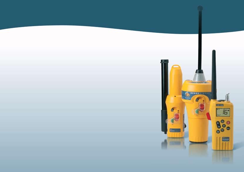 The Range The SafeSea range of products from Ocean Signal provide all essential handheld communication devices required in an emergency situation.
