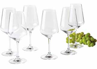 Bouquet red and white wine glasses The high quality glass gives