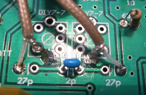 pacitor was just removed. c. Solder the shields of both cables to their local old coil GND.