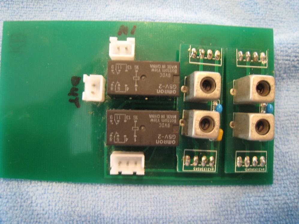 Main Board Assembly Insert the two 1N4148 Diode, note direction of Black Bar. Insert two two-pin connectors at location X1 and X3. Insert one three-pin connector at location X2.