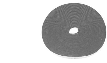 Weatherstrip Black Adhesive 9756 1/8" Thick 1/2" Wide 50 Foot Long Black Adhesive Sponge Weatherstrip Per Roll