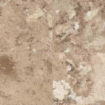 ALTERNA RESERVE Athenian Travertine The luminescence of embedded onyx accents the warm browns, creams and