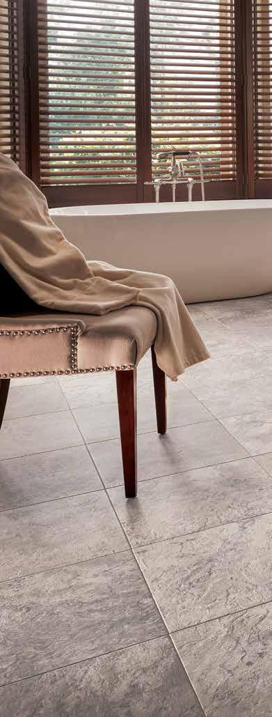 Warmth and comfort Alterna may look like stone, but it feels entirely different.