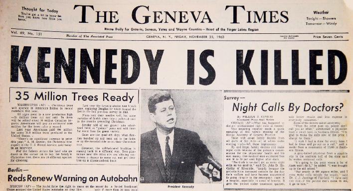 National Headlines In the early decades of the Times, the front page was a mix of national and