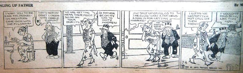 Editorial cartoons (left) have changed less than comic strips like