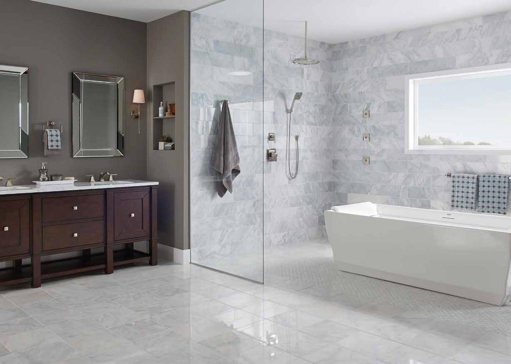 MARBLE MARBLE Arabescato Carrara Synonymous with luxury, marble floors are always in vogue.
