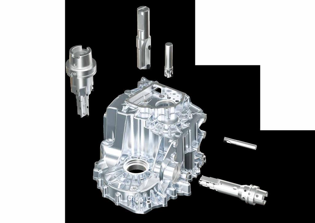 APPLICATIONS GEARBOX HOUSING Milling Drilling 1 Aluminum Side Milling 1 Aluminum is not easy to machine due to long chips, for solid milling, and edge build up, for indexable milling.