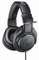 Monitor Headphones ATH-M30x Professional Monitor Headphones ATH-M20x Professional Monitor Headphones ATH-M30x professional monitor headphones combine modern engineering and high-quality materials to