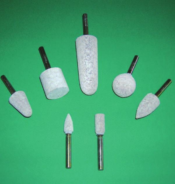 MX PLUS Mounted Points for Metal Fabrication SPECIFICATIONS Coarse For blending out coarse scratches, pits, and imperfections left from resinoid and vitrified stones, and carbide burs.