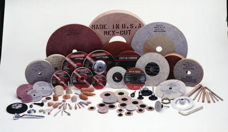 Cotton Reinforced Abrasive Products Cotton reinforced abrasive products are used throughout the world for a variety of applications requiring medium to light duty metal removal, deburring, and