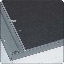 Install Gable Flashing with clips o.c. Place fastener in hole near bottom of clip. Face-fasten through rake side of Gable Flashing o.c. ❷.