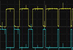 7 Simulink model for Three Phase Voltage Source inverter. D) Hardware and Simulation Results. 1) Hardware Results:The hardware results were tested on Digital Oscilloscope at various test points.