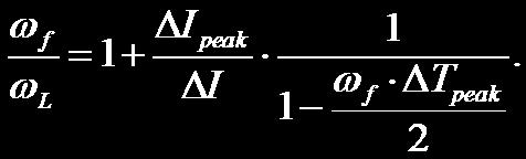 7) The difference ΔI peak between the estimated current and actual inductor current when the output voltage peak point occurs at t= ΔT peak is then equal: (A.