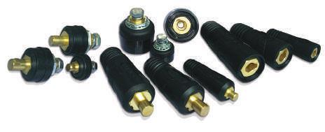 PARTS Welding Connectors Robust, durable and safe, DINSE TM style cable plug and DINSE TM style cable socket from Canaweld Inc.