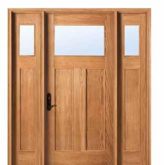 Rectangular Most Arts & Crafts doors are available in an extensive variety of sizes, including industry-standard widths of 3'0" & 3'6" and heights of 6'8" & 8'0.