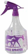 Sprayer 290102 Clear PET bottle with blue horse graphic and matching Model 