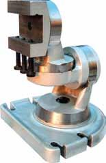 9 Tilting Drill Press Vises Gray crackle finish Chrome clad screws and handle Machined gibs Vise can be adjusted and locked anywhere between 0º and 90º
