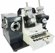 mill Sharpening the front rake, front tip angle and clearance angle of drill bits Drill tightened design with bearing device Capable of fine adjustment on center point CBN wheel service lifetime: